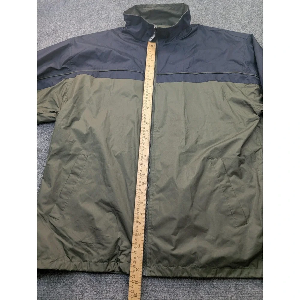 Mesa Verde Jacket Mens XL Green Black PCI Windbreaker Mesh Lined Hiking Zip Coat